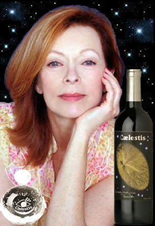 Frances Fisher with Caelestis organic wine & perfume for WWF-2013
